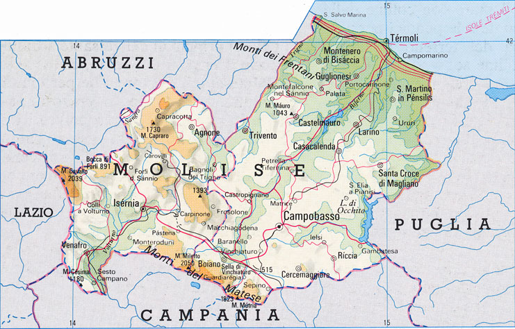 Map of Molise